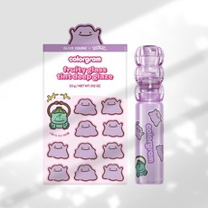 컬러그램 탕후루 탱글 틴트 딥 글레이즈 10 포도알콩 (+메타몽 씰 스티커), 1세트