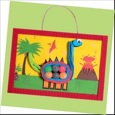 [생활의힘]공룡 띠아트콘 부조 만들기/4매, 본상품