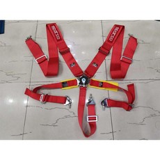 레이싱카 안전벨트 스트랩 경주 시트 벨트 레이싱 안전 하네스, SPAR 3인치 5점 레드