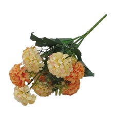 거실 테이블 모형 화초 단품 28cm 노란색 수국 다발 천재질 스튜디오 촬영 장식, 1개
