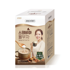 펄세스 제로위트 무설탕 저당 스테비아 율무차 스틱, 18g, 1개입, 100개