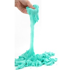 CO 부드러운 실내용 모래 어린이 촉감놀이 쭉쭉 늘어나는 점토 슬라임 클레이 [색상선택], 색상 [하늘], 1개