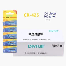 100 개/몫 DLY CR425 빛나는 40-60 시간 전기 낚시 플로트 도구 리튬 핀 부표 액세서리, CR425 100Pcs