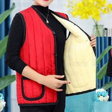 여성 기모 패딩조끼 엄마 할머니 겨울 누빔 김장 조끼