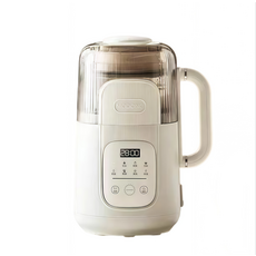 MODONG多功能免濾豆漿機，一鍵操作，低噪音，輕鬆製作各式飲品, 奶白色, 1200ML新升級微壓