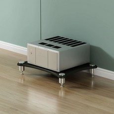 오디오랙 스피커장식장 앰프선반 오디오장 캐비닛 장식장, 1단 블랙, 기본 색상