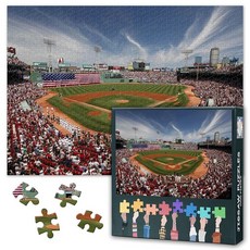 해외 TUMOVO 성인용 1000피스 퍼즐 야구 아트 - 직소 단단하고 어려운 도전적인 클리블랜드 프로그레시브 필드 69.8cm x 50cm27.5인치 19.75인치 가족 게임, 퍼즐-03.