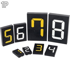 벽고정 회전 넘버링 번호 숫자 현황판/소 pc방 락카 표시 구별 관리실 좌석 아파트 탈의실 서랍 사물함, 색상/사이즈, N2 - 흰색, 1개