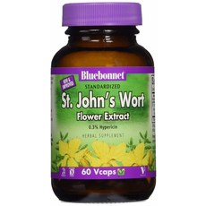Bluebonnet 聖約翰草花萃取物, 60顆, 1罐