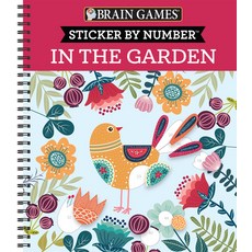 Brain Games - Sticker by Number: Garden Blooms Spiral, New Seasons
