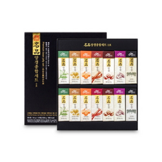 밀양한천 명품 양갱 종합 세트 2호 7가지맛 입 (쇼핑백 미포함), 1g, 14개