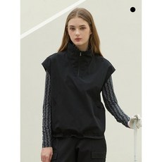 데니스골프 26SS 여성 스윙 포켓 반집업 아노락 블랙 HD5SLTS023