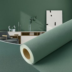 셀프 인테리어 붙이는 접착식 포인트 가구 방수 벽지 시트지 + 헤라 U-SSAC110, 규조+올리브그린
