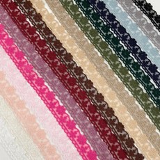 망사 망사레이스 다알리아 16색 폭 2cm 레이스, 카키, 1개