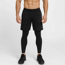 장사부 남자 트렁크 반바지일체형 레깅스 기능성타이즈 스포츠바지