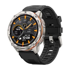 호환 KOSPET TANK T3 Ultra 2 GPS 견고한 스마트 시계 남성 나침반 고도계 기압계 470mAh 60 일 긴 배터리 5ATM IP69K 방수, [07] silver