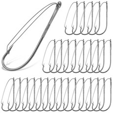 [ 1128042 ] 위드리스 엉뚱한 리그 후크 25/50개 베이스 탄소강 낚시 후크 피네스 네코 리깅 웜 루어 미끼용 (1/0-25개), [ 1128042 ] 위드리스 엉뚱한 리그 후크, 25