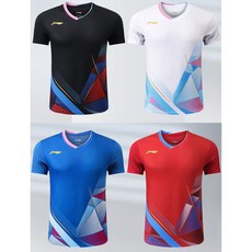 YY 羽球服 熱銷時尚男女款短袖羽毛球服 運動短袖 係隊比賽 羽毛球衣 桌球衣 訓練衣 網球衣 387, 紅色女上衣,L, 1個