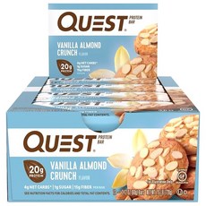 Quest Nutrition 高蛋白能量棒, Vanilla Almond Crunch, 12入