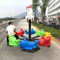 회전목마 놀이기구 키즈카페 키즈펜션 유치원 플라스틱 놀이터, 84 적갈색