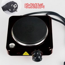 110V伏美規插頭電熱爐小電爐煮茶煮咖啡爐加熱爐500W 1000W電爐子, 500W黑色230V 欧规插头