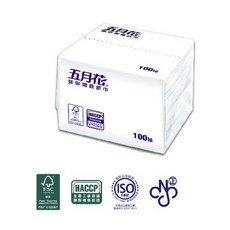 五月花迷你抽取式面紙100抽，原生紙漿，輕巧方便，國際認證, 1箱, 100張