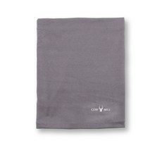 體溫魔術師 素色柔感雙層保暖圍脖 脖套 脖圍 舒適親膚 防寒保暖, 灰, 1個