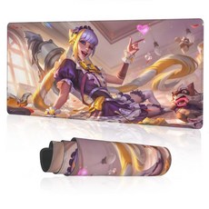 마우스장패드 겜용이패드 게이밍 미끄럼방지 마우스 패드 데스크패드 키보드패드 800 300, 1개, Jinx