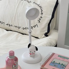 산리오 학습용 무선 LED 책상 스탠드 인테리어 조명 오로라 무드등, 포차코