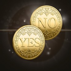 올데이샵 앞뒤 동전던지기 코인 기념주화, 골드