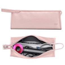 휴대용 여행용 드라이기 고데기 보관 파우치 케이스, 1개, 핑크