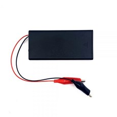 18650 2구 직렬 스위치 배터리홀더 악어클립 타입