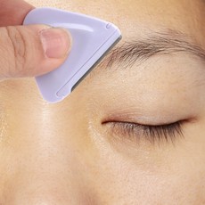 휴대용 미니 삼각 눈썹정리 눈썹칼, 1개, 혼합색상, 기타