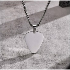 피크 목걸이기타 기타피크목걸이 초크 써지컬 백금