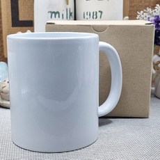 승화전사 머그컵 포토머그컵 제작용 1p박스포함 머그잔 사진머그컵 코팅컵, 1개, 수량