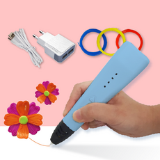 니즈 손도리 3D펜 실속패키지 RP500A, 01. 실속 패키지(파랑)