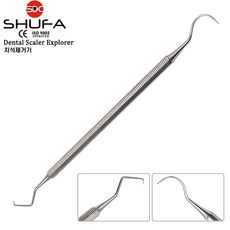 SHUFA 슈파 고급 스테인리스 치석제거기 익스플로러 (길이170mm 치과용탐침 / Dental Scaler Explorer probe), 1개
