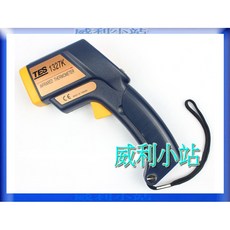 TES 泰仕 TES-1327K 紅外線溫度計 槍型/K型兩用 溫度計, 1個