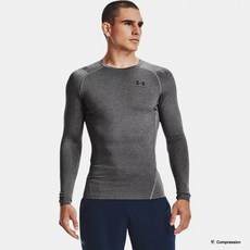 매장정품 언더아머 남성 히트기어 아머 컴프레션 긴팔 티셔츠 1361524 090 129374