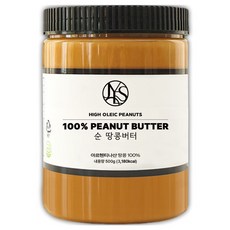 야스티 순 땅콩버터 크리미 100% 무첨가, 500g, 1개