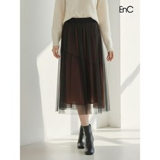 EnC 레이어드 샤 스커트 ENWH14C88W _P409596202 656309