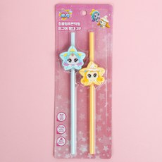 캐치티니핑5 빨대-피규어 초롱빤짝 2PYP5449 (S0068), 캐치티니핑5-S0068, 1개