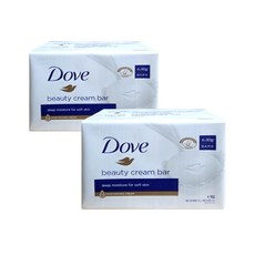도브 비누 화이트 크림바 90g x 4입 2팩 뷰티바