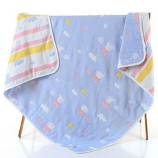 유아 목욕 수건 순수한 면 신생아 아기 덮개 담요 어린이 목욕 어린이 흡수 6 층 거즈 아기 목욕 수건, 구름 만화, 1개