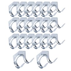 공구 걸이 후크 연장 농기구 창고 벽 마운트 스토리지, 20개, 실버