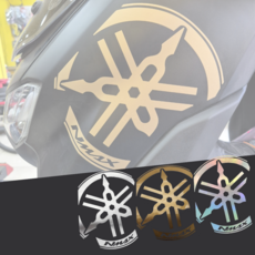 엔맥스 데칼스티커 프론트커버 스티커 심벌로고 NMAX125 21-24년, 1개, 실버