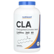 절실히 몸관리가필요한시기 Nutricost CLA 소프트젤 240정(소프트젤 1정당 800mg) 프리미엄할인상품입니다, NutricostCLA소프트젤240정소프트젤1정당800, 1개, 240정