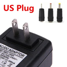 24 V 볼트 범용 전원 공급 장치 어댑터 영국 AC DC 0.5A 1A 2A 스위칭 5.5*2.5mm EU US AU, 05 24V 0.5A, 04 US plug