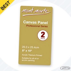 몽마르뜨캔버스 초보화가 수채화아크릴겸용 20x25cm 2매입 픽앤코501
