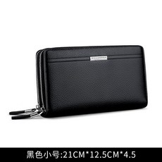WilliamPOLO 男士手拿包 雙層拉鏈長夾
